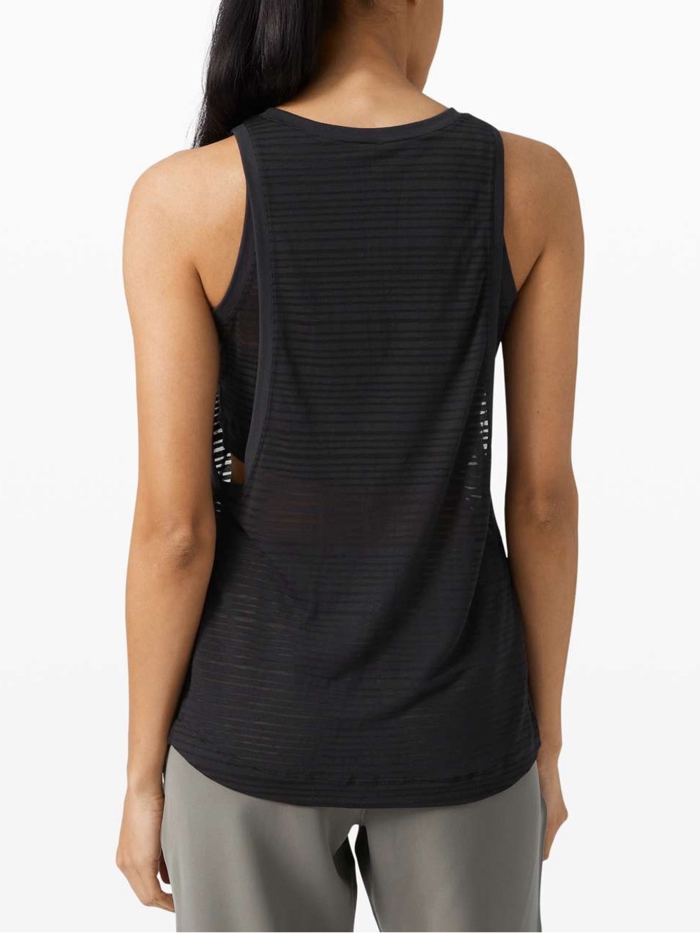 313. Lululemon Clear and Present Muscle Tank
Black size 8 14”PTP